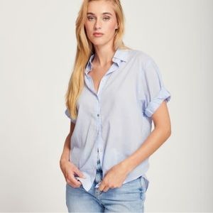 NWOT Line the Label Shaila Short Sleeve Button-Up